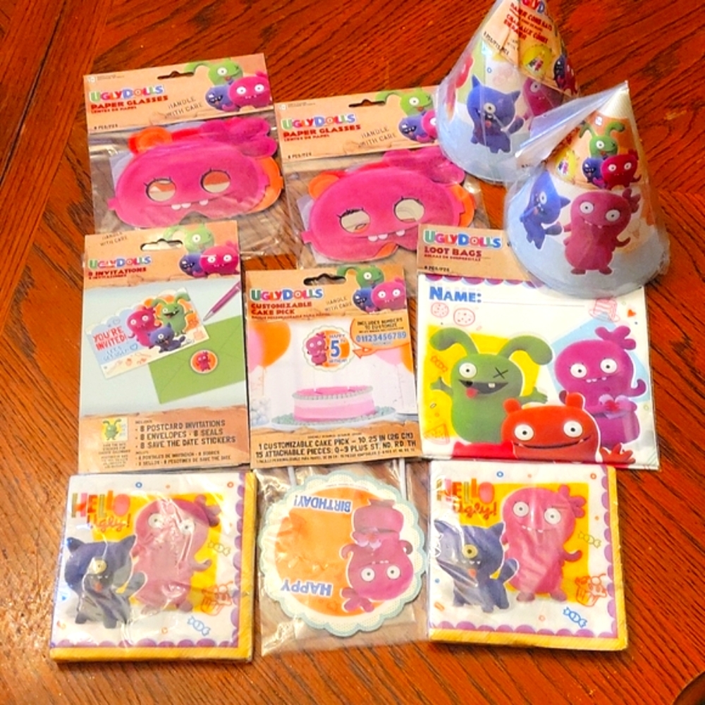 NEW 112 Piece UglyDolls Birthday Party Bundle ☆☆$70 Retail Value!☆☆